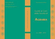 Guida ai Corsi di Laurea - Facoltà di Agraria - Università degli Studi ...