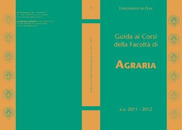 Guida ai Corsi di Laurea - Facoltà di Agraria - Università degli Studi ...