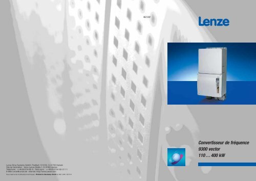 Détermination 9300 vector - Lenze Bachofen AG