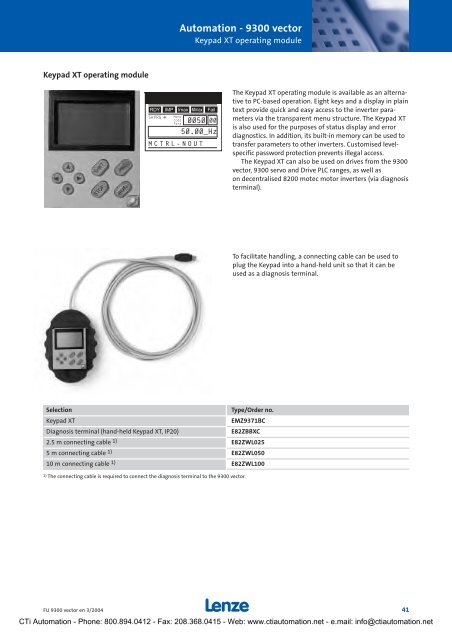 Keypad Xt Operating Modul
