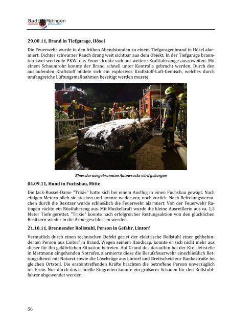 Jahresbericht 2011 - Feuerwehr Ratingen