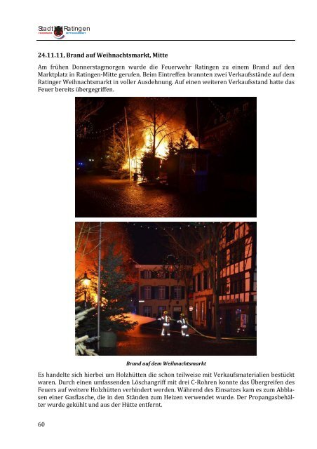 Jahresbericht 2011 - Feuerwehr Ratingen