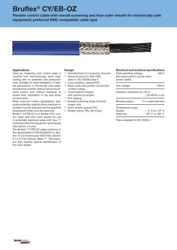 Bruflex® CY/EB-OZ - brunskabel