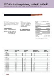 PVC-Verdrahtungsleitung H05V-K, H07V-K - brunskabel