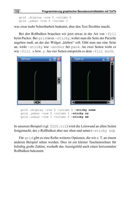 Skript Tcl/Tk - Praktische Informatik / Datenbanken - Universität Kassel