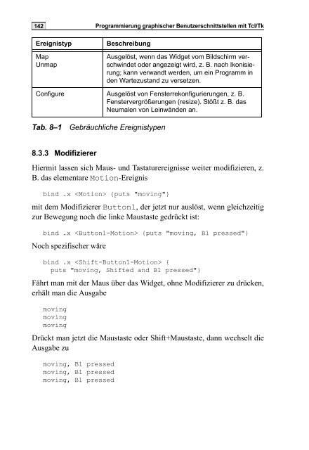 Skript Tcl/Tk - Praktische Informatik / Datenbanken - Universität Kassel