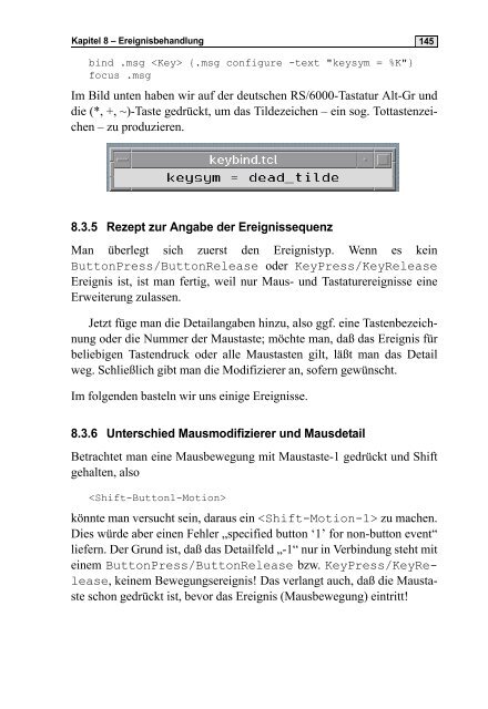 Skript Tcl/Tk - Praktische Informatik / Datenbanken - Universität Kassel