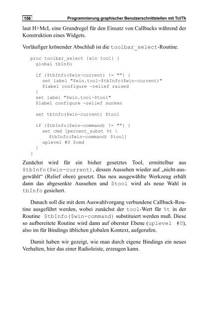 Skript Tcl/Tk - Praktische Informatik / Datenbanken - Universität Kassel