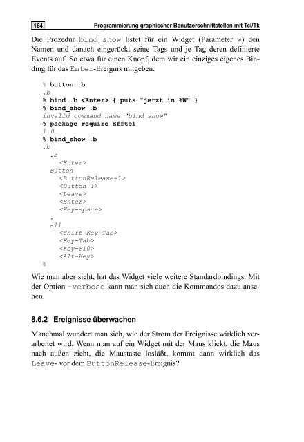 Skript Tcl/Tk - Praktische Informatik / Datenbanken - Universität Kassel