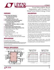 LT3641 - Dual Monolithic Buck Regulator with Power-On Reset and ...