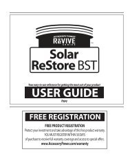 solar restore bst manual.indd - Accessory Power