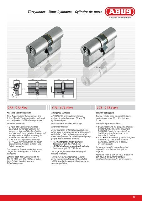 Türtechnik Door Security Sécurité pour Porte - Neue Seite 1