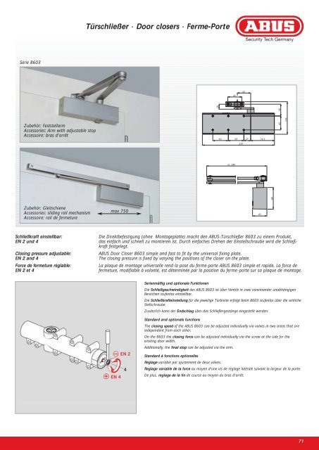 Türtechnik Door Security Sécurité pour Porte - Neue Seite 1