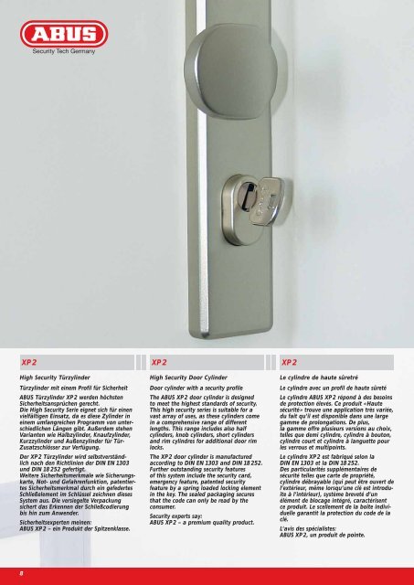 Türtechnik Door Security Sécurité pour Porte - Neue Seite 1