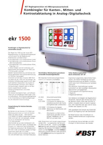 ekr 1500 - BST International GmbH