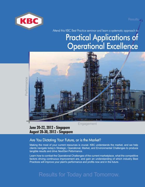 Practical Applications of Operational Excellence - KBC