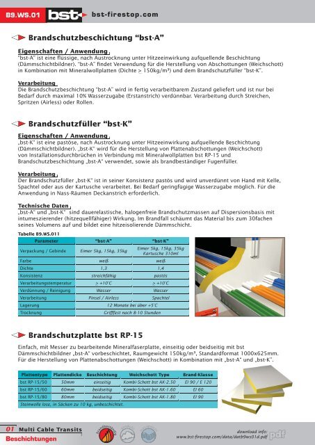 Brandschutzbeschichtungen - bst-Brandschutztechnik