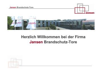 Jansen Brandschutz-Tore