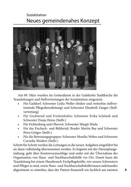 Turmhahn 2010-01 - Evangelischer Kirchenbezirk Gaildorf