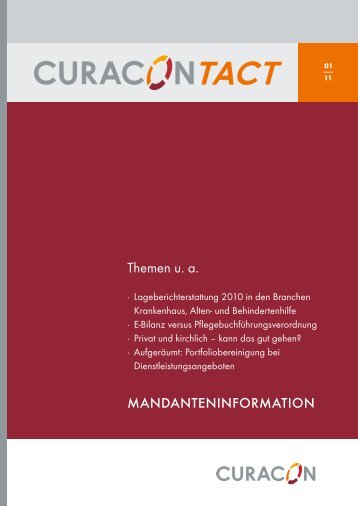 Curacontact 0111 - CURACON GmbH Wirtschaftsprüfungsgesellschaft