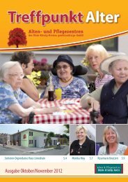 Treffpunkt Alter - Alten- und Pflegezentren des Main-Kinzig-Kreises