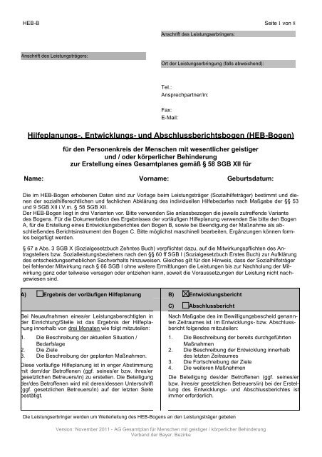 Hilfeplanungs-, Entwicklungs- und Abschlussberichtsbogen (HEB ...