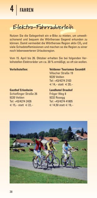 Wörthersee Card - Produkte