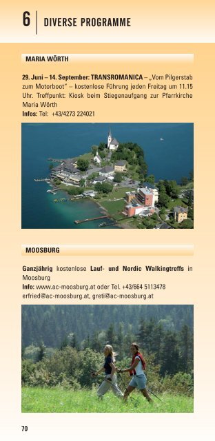 Wörthersee Card - Produkte