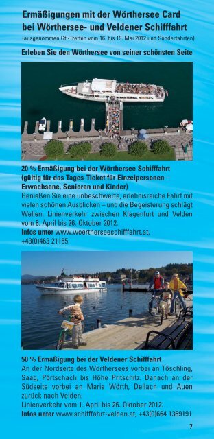 Wörthersee Card - Produkte