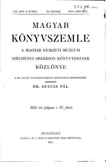 1911. évi folyam - EPA