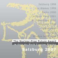 Salzburg 2007 - The Nuclear-Free Future Award