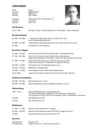 LEBENSLAUF - Zahnarzt Knechtle