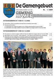 1 / 2009 Nr. - Administration Communale de Mamer