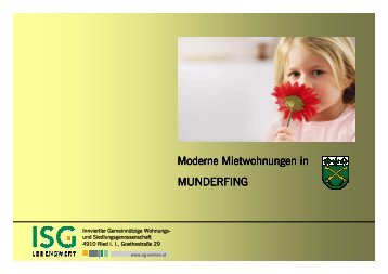 Moderne Mietwohnungen in Moderne Mietwohnungen in - ISG