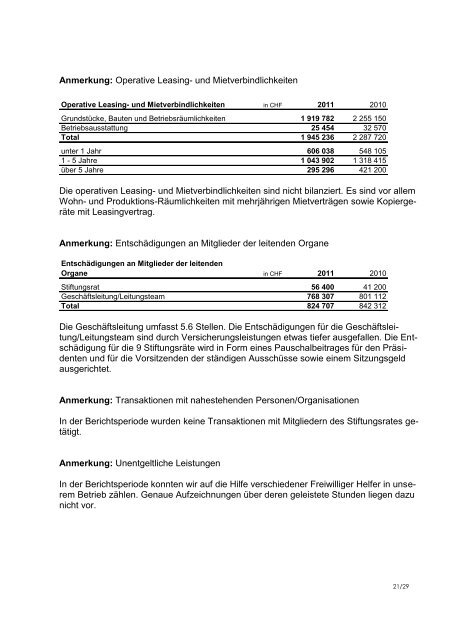 Weisses Blatt (Deutsch) - Stiftung zur Palme