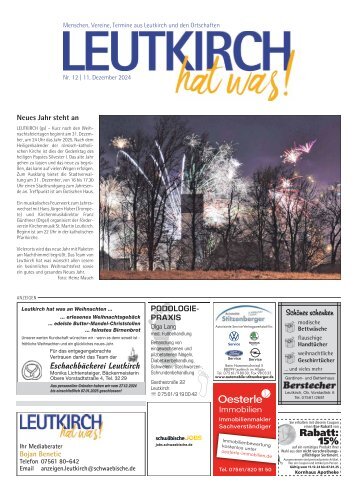 11.12.2024 Leutkirch hat was