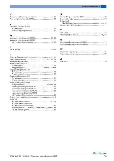 3 Regelgeräte der EMS-Kessel - Buderus