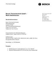 Bosch Thermotechnik GmbH – Werk Eibelshausen