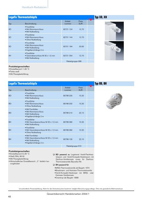 Logafix, Logasan, Logavent Die Buderus Handelsmarken auf einen ...