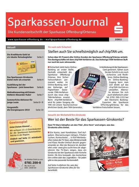 Sparkassen-Journal - Sparkasse Offenburg/Ortenau