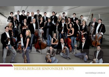 Sinfoniker News 2011 - Heidelberger Sinfoniker