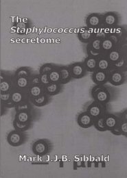 The Staphylococcus aureus secretome - TI Pharma