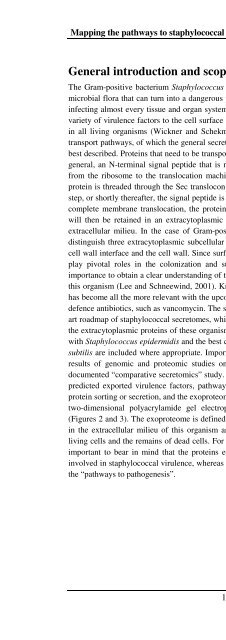 The Staphylococcus aureus secretome - TI Pharma