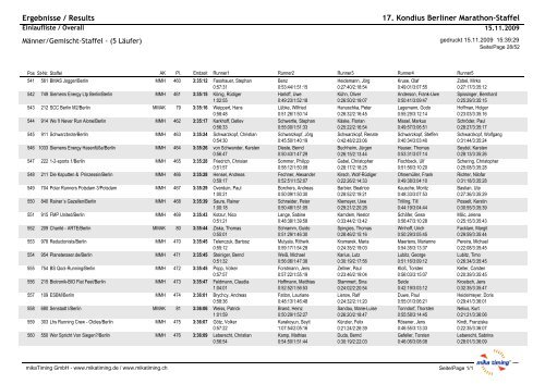 XVII. Marathonstaffel - Ergebnisse, P. 3 - dashman.de