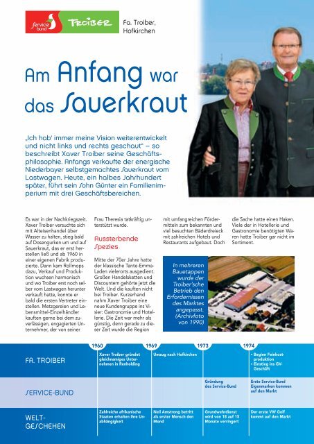 Servisa Extrablatt Weihnachten 2012 - Service-Bund National