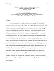 Land Tenure and Livelihoods of the Oglala Lakota - Kathryn M ...