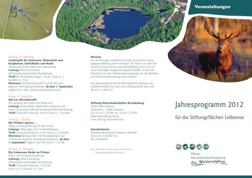 Lieberose - Stiftung Naturlandschaften Brandenburg