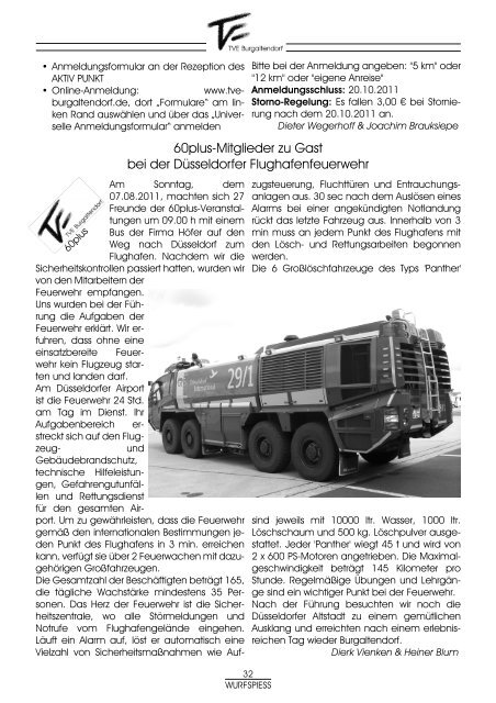 WURFSPIESS Ausgabe 126 - TVE Burgaltendorf