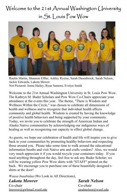 2011 Pow Wow Program - Kathryn M. Buder Center for American ...