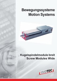 Kugelspindelmodule breit Screw Modules Wide - Isotec Automation ...